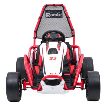 Gokart na akumulator dla dzieci TORNADO z Funkcją Driftu Czerwony DM-108